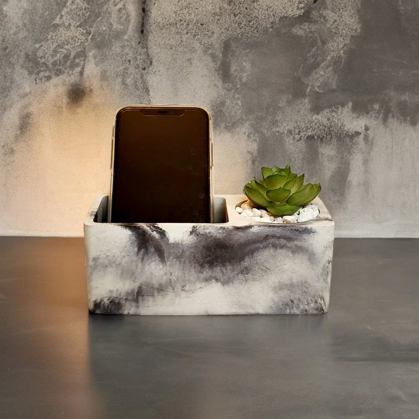 Marbled Desk Organizer/Planter
